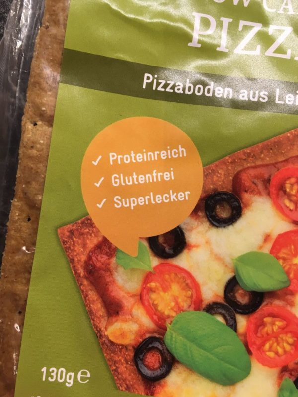 Lizza ist proteinreich, glutenfrei - und superlecker ;)