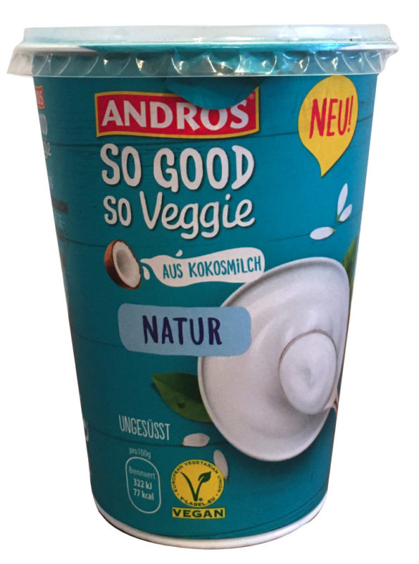 Andros So Good So Veggie aus Kokosmilch