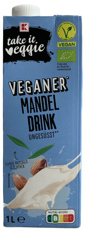 K take it veggie Veganer Mandeldrink ungesüßt